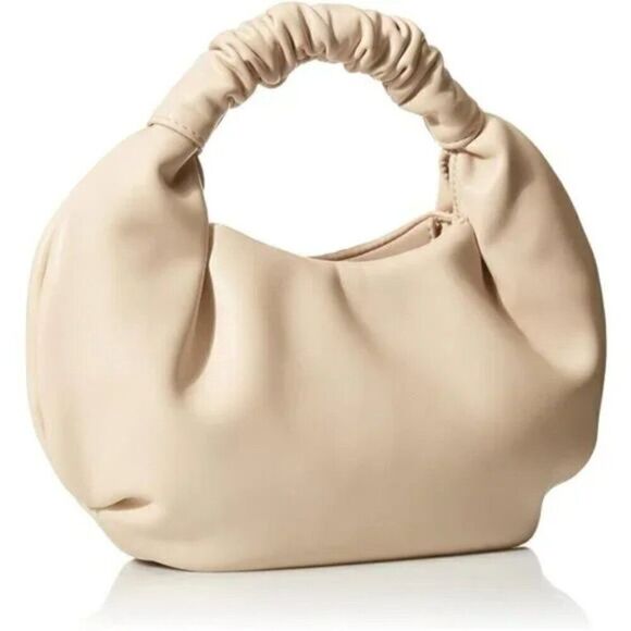 Women's Addison Soft  Top-Handle Bag Bone Faux Leather Handbag - Picture 1 of 8